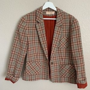 Vintage Pendelton Plaid Jacket/Blazer